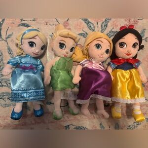 Disney Baby Princess Plush Doll Collection 4 pieces